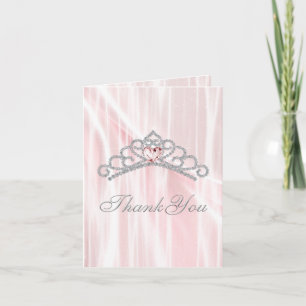 Diamond Tiara Pink Princess Thank You
