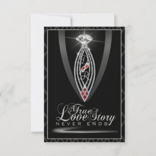 Diamond Tie Thank You Card