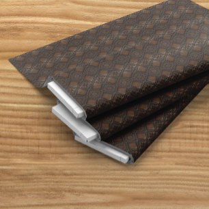 Diamond Tooled Leather Look Pattern Fabric