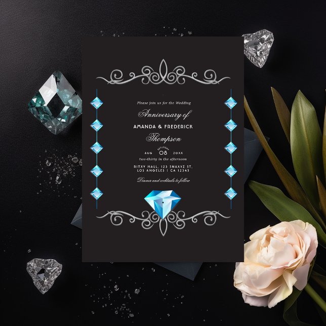 Diamond Wedding Anniversary Invitation (Creator Uploaded)