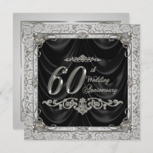 Diamond Wedding Anniversary Invitation