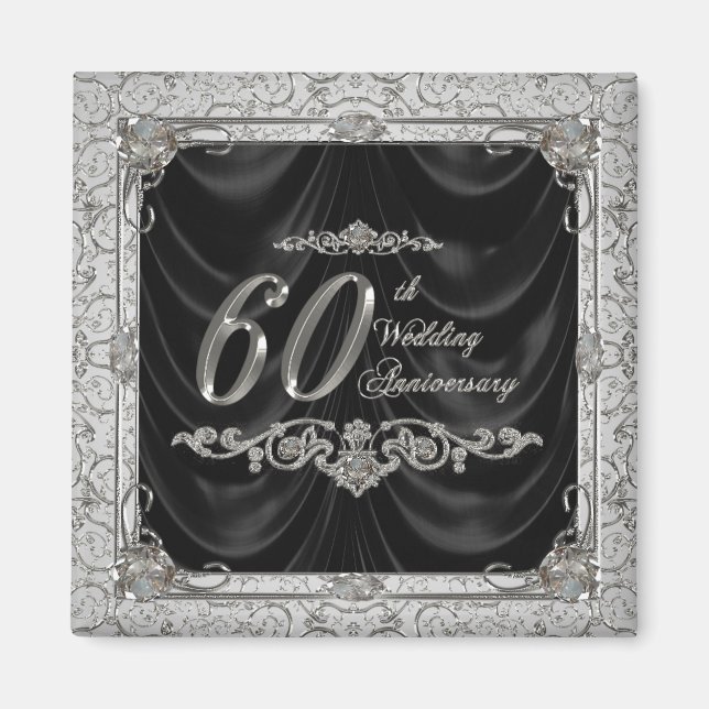 Diamond Wedding Anniversary Magnet (Front)