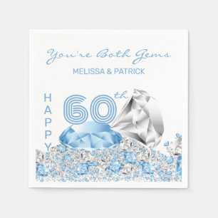 Diamond Wedding Anniversary Napkin