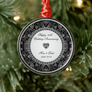 Diamond Wedding Anniversary Ornament