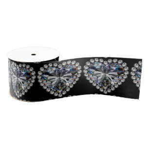 Diamond Wedding Anniversary Ribbon Grosgrain Ribbon