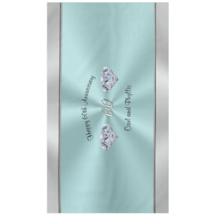 Diamond Wedding Anniversary Table Decorations Tablecloth