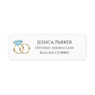 Diamond Wedding Rings Engagement Return Address