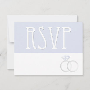Diamond Wedding Rings RSVP Card