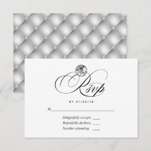 Diamond Wedding RSVP Card