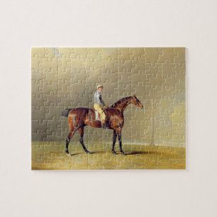 Diamond, with Dennis Fitzpatrick Up, 1799 (oil on Jigsaw Puzzle