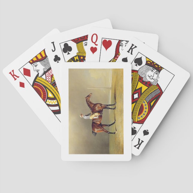 Diamond, with Dennis Fitzpatrick Up, 1799 (oil on Playing Cards (Back)