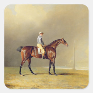 Diamond, with Dennis Fitzpatrick Up, 1799 (oil on Square Sticker