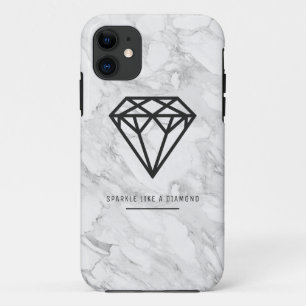 Diamond with Marble iPhone 11 Case