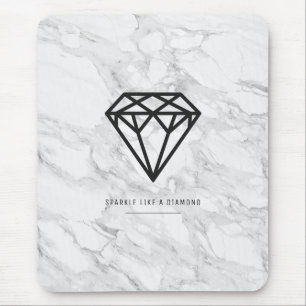 Diamond with Marble Mouse Mat