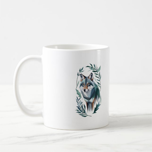 Diamond Wolf Coffee Mug (Left)