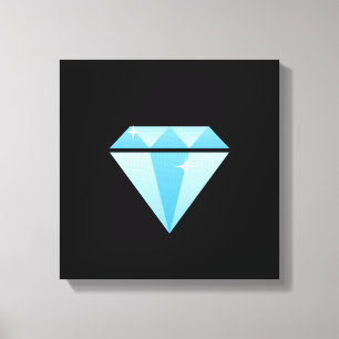 Diamond Wrapped Canvas
