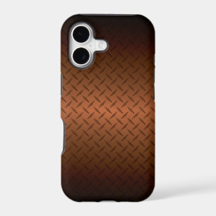 Diamondplate Look Pattern Black to Copper Fade