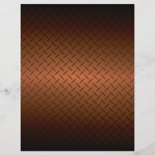 Diamondplate Look Pattern Black to Copper Fade Flyer
