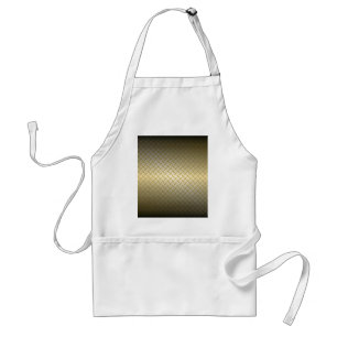 Diamondplate Pattern with Black to Gold Fade Standard Apron