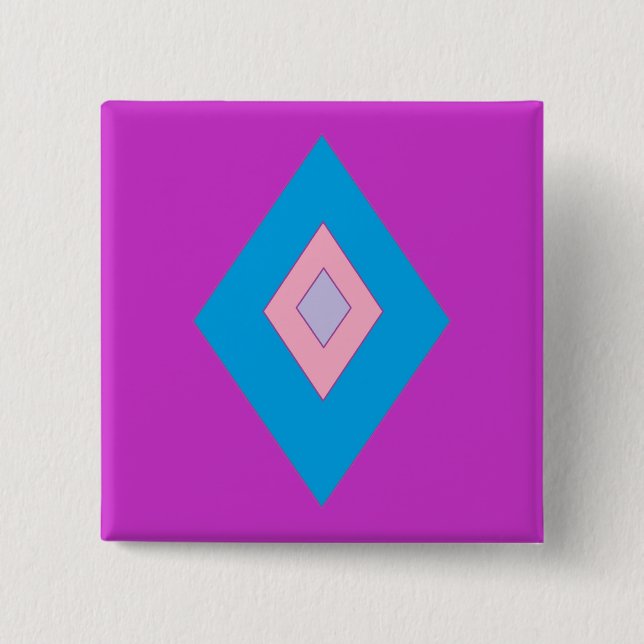 Diamonds 15 Cm Square Badge (Front)