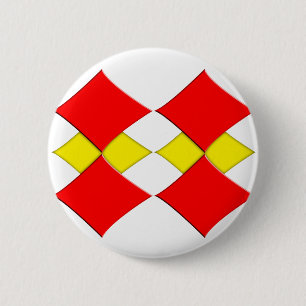 Diamonds 6 Cm Round Badge