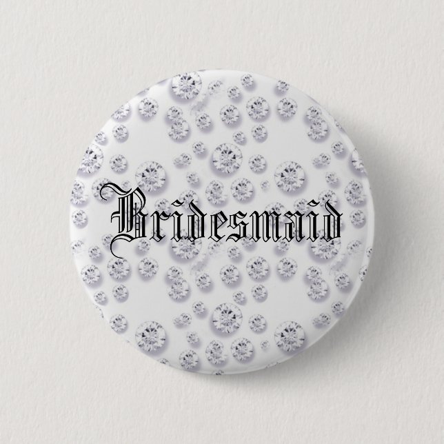 Diamonds 6 Cm Round Badge (Front)