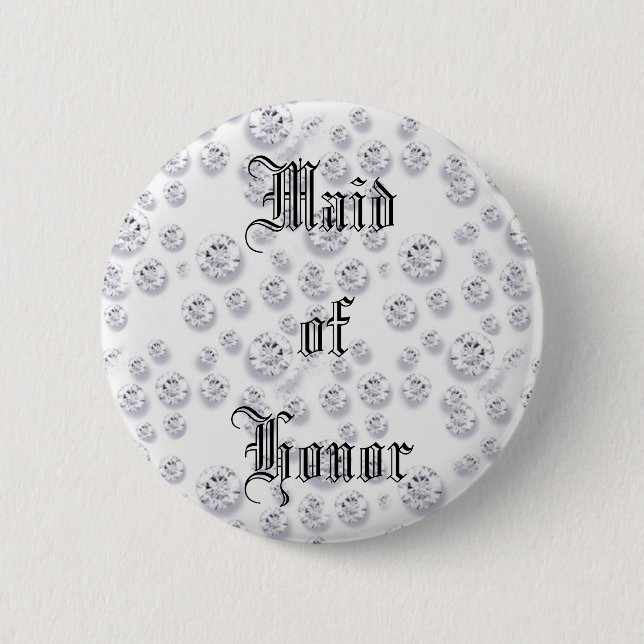Diamonds 6 Cm Round Badge (Front)