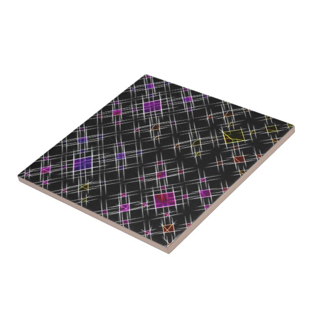 Diamonds and Crosses Ceramic Tile (Side)