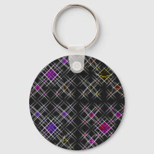Diamonds and Crosses Key Ring