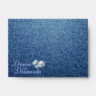 Diamonds and Denim Party, A6 Envelopes