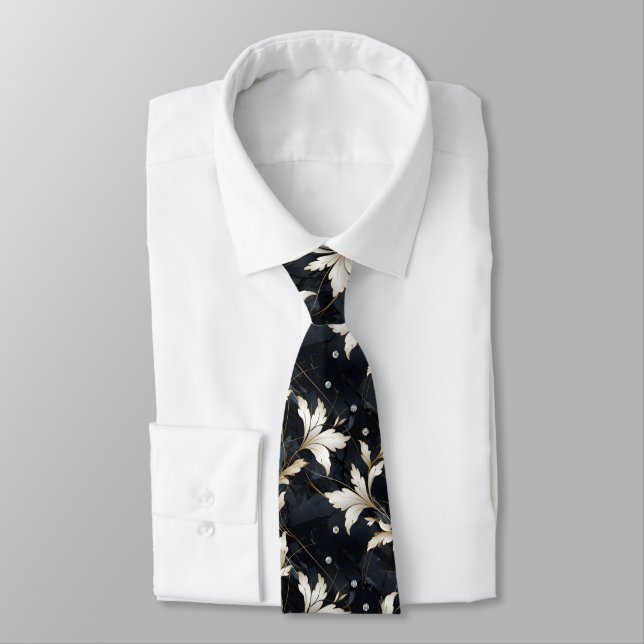 Diamonds and Flowers Tie (Tied)