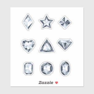 Diamonds and gems stickers
