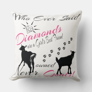Diamonds and Goats Cushion