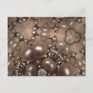 Diamonds and pearls postcard