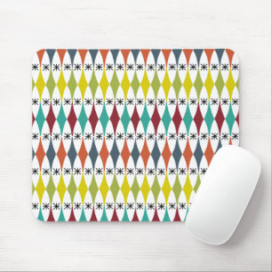 Diamonds and Starbursts Mouse Mat