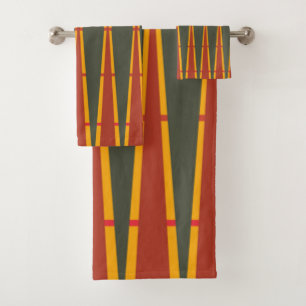 Diamonds and Triangles  Bath Towel Set