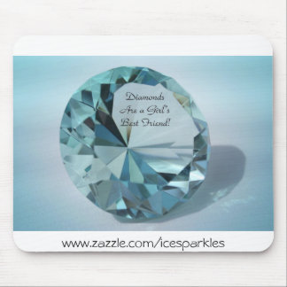 diamonds are a girls best friend mouse mat