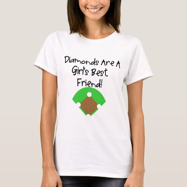 Diamonds are a Girl's Best Friend! T-Shirt (Front)