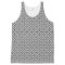 Diamonds Black and White Pattern Tank Top