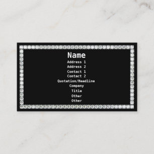Diamonds-Black Business Card