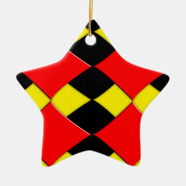 Diamonds Ceramic Tree Decoration (Front)