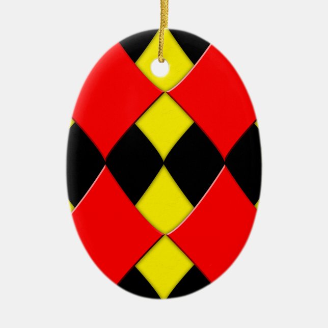 Diamonds Ceramic Tree Decoration (Front)