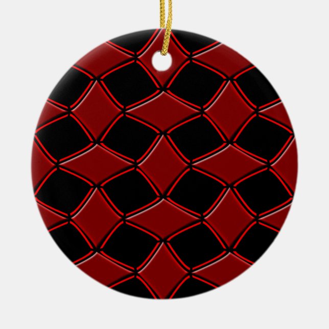 Diamonds Ceramic Tree Decoration (Front)