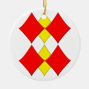 Diamonds Ceramic Tree Decoration