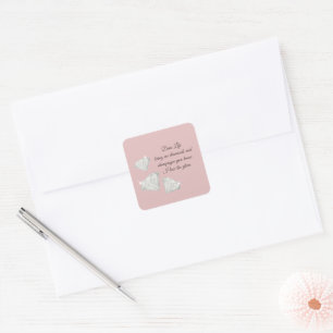 Diamonds & Champagne Quote – Dear Life Edition Square Sticker
