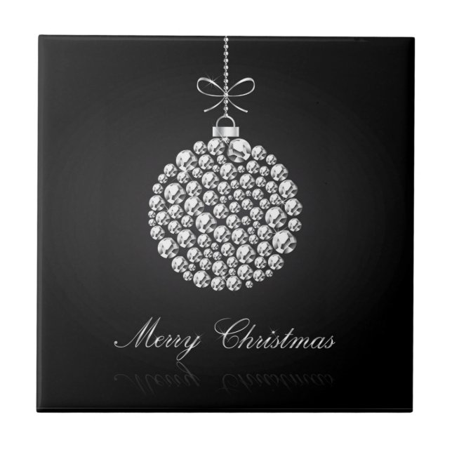 Diamonds Christmas Ball Tile (Front)