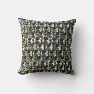 Diamonds, elegant vintage gemstones pattern  cushion