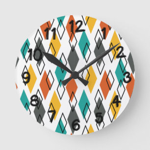 Diamonds Forever Round Clock
