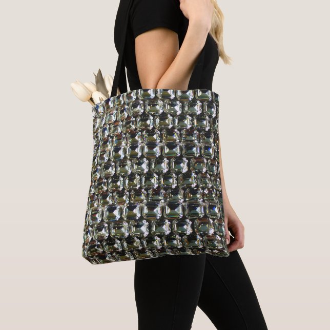 Diamonds, gemstone jewellery pattern  tote bag (Close Up)