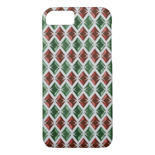 DIAMONDS Geometric red green iPhone 8/7 Case